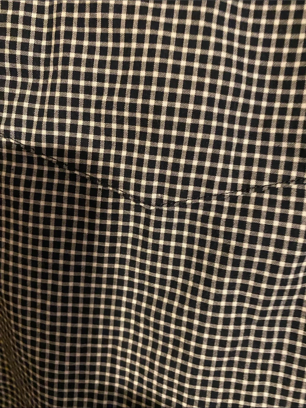 Banana Republic Black & White Mini Check Button-Down Shirt
